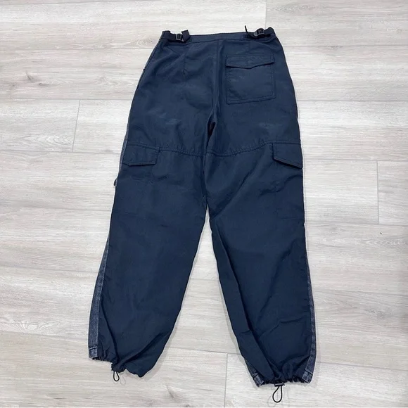 ALEXANDER WANG pack mix hybrid high waisted cargo jeans black size 25 - Picture 5 of 12